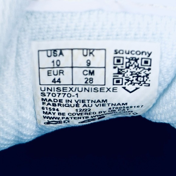 Saucony Limited Edition "Spirit Of 76" Retro Unisex Shoes. Men’s size 10 - Picture 8 of 9